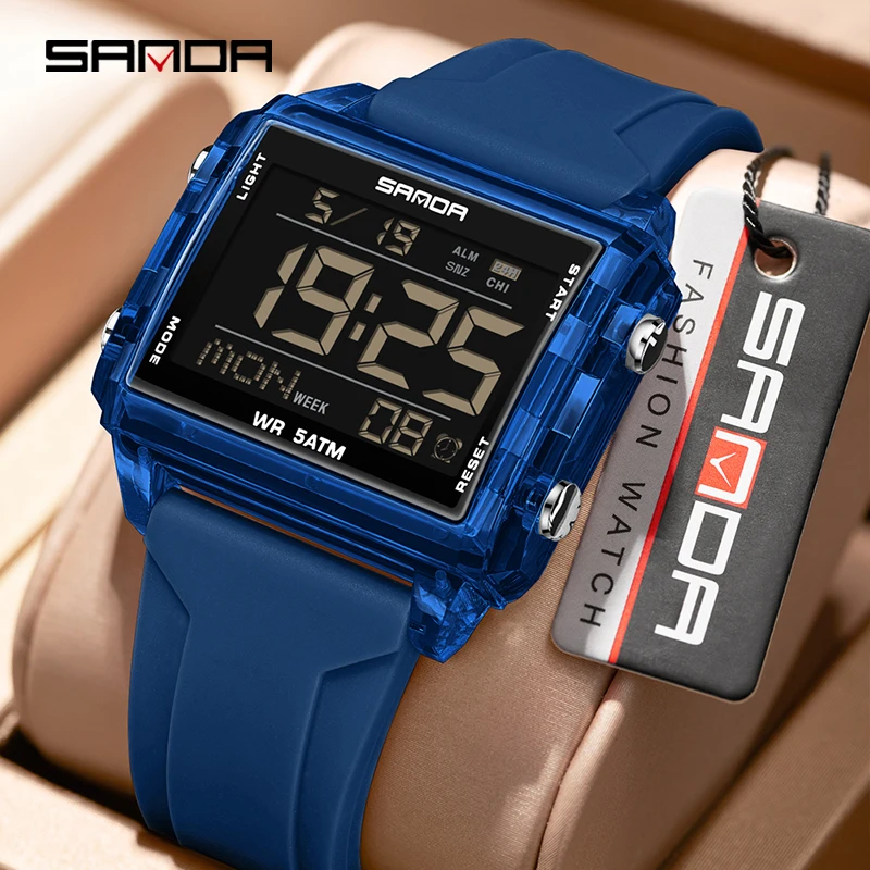 Women Fashion Zone - SANDA New Men Women Electron Watch