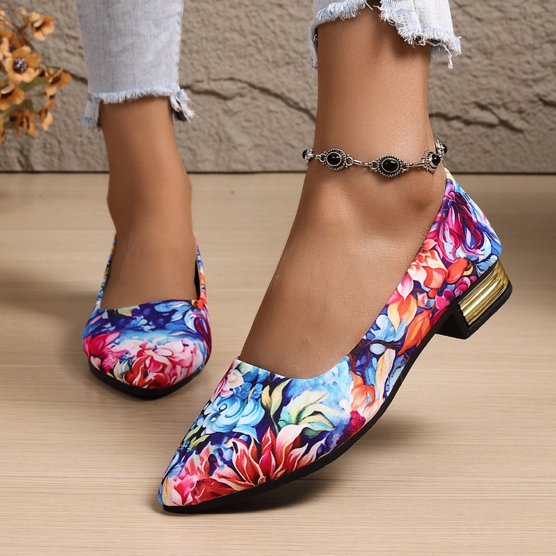 Women'S Fashion Shoes - Large-sized, Thick-heeled, Fashionable Single-shoe Women's 2026