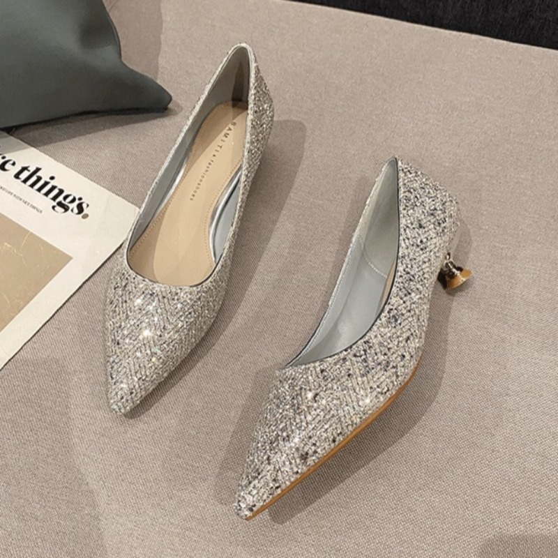 Women Fashion Designer - Gold High Heels Women Fashion Design