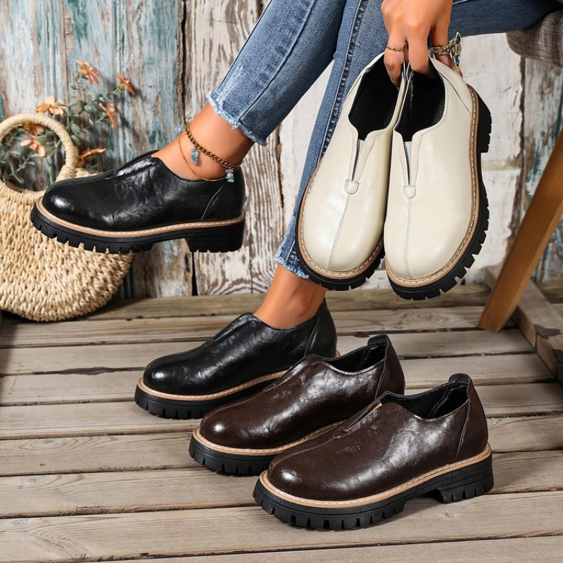Women'S Fashion Shoes - Retro British Style Women's Shoes Spring
