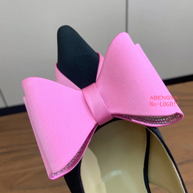 Women Fashion Designer - Designer Sexy Silk Pink Low Heels