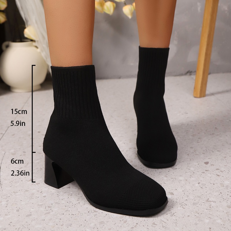 Women's Ankle Boots Knitted He - огляд і ціна Women Fashion Model