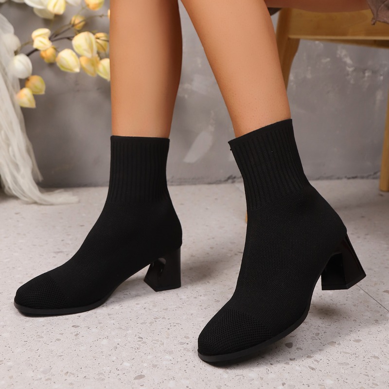 Women's Ankle Boots Knitted He - огляд і ціна Women Fashion Model