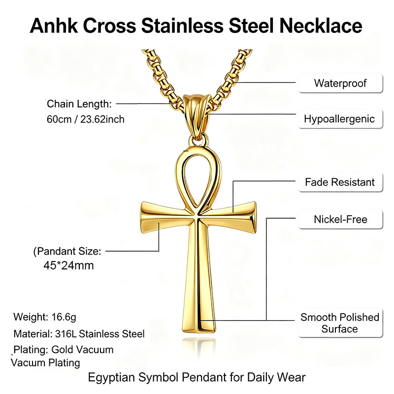 Egyptian Ankh Cross Pendant Ne - огляд і ціна Women Fashion Egypt