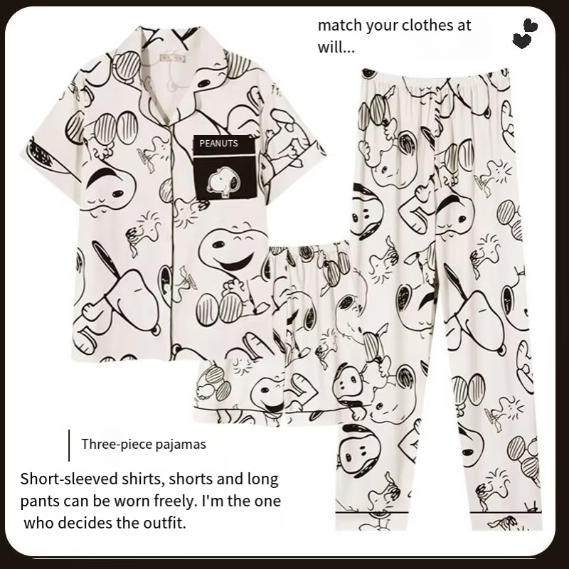 2026 New Summer Cute Snoopy Co - огляд і ціна Women'S Fashion Pajamas