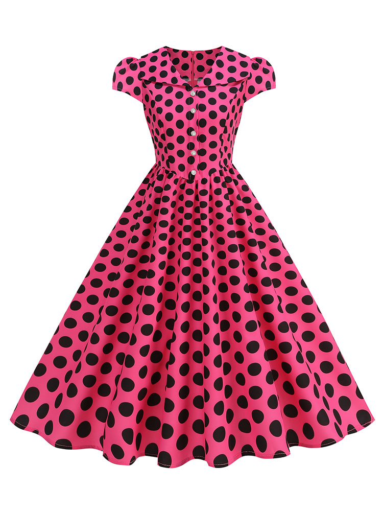Women's Polka Dot Summer Dress - огляд і ціна Women'S Fashion Of The 50S