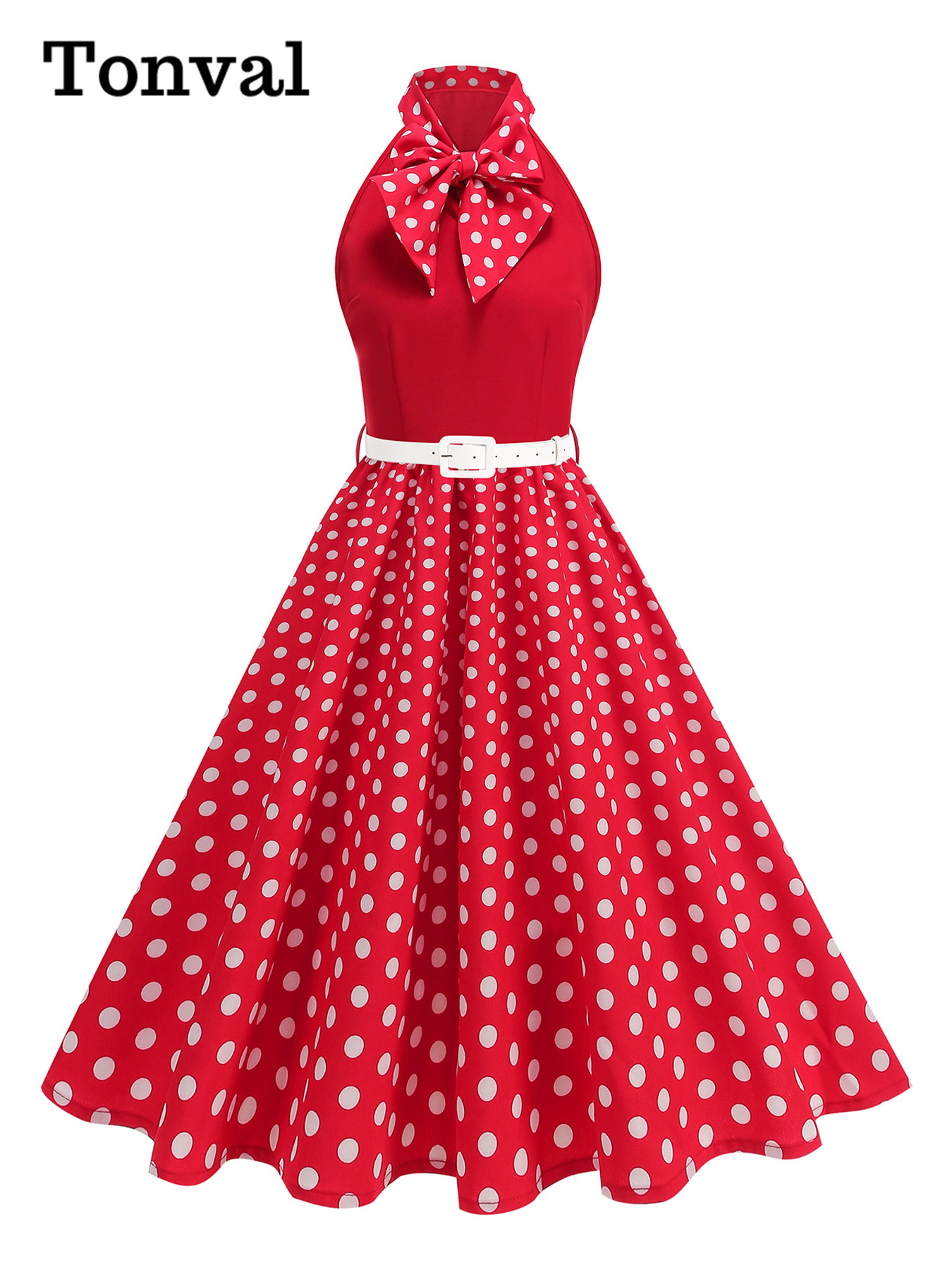 Tonval Bow Neck Halter Neck Po - огляд і ціна Women'S Fashion Of The 50S