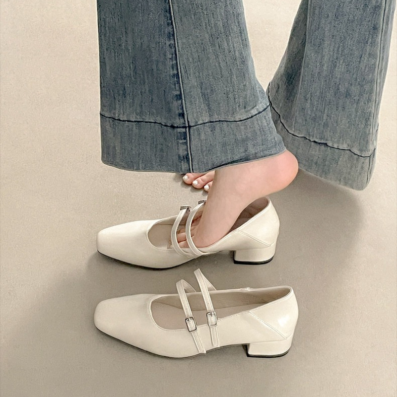 Square Toe Low Heel Women Silv - огляд і ціна Women'S Fashion Shoes