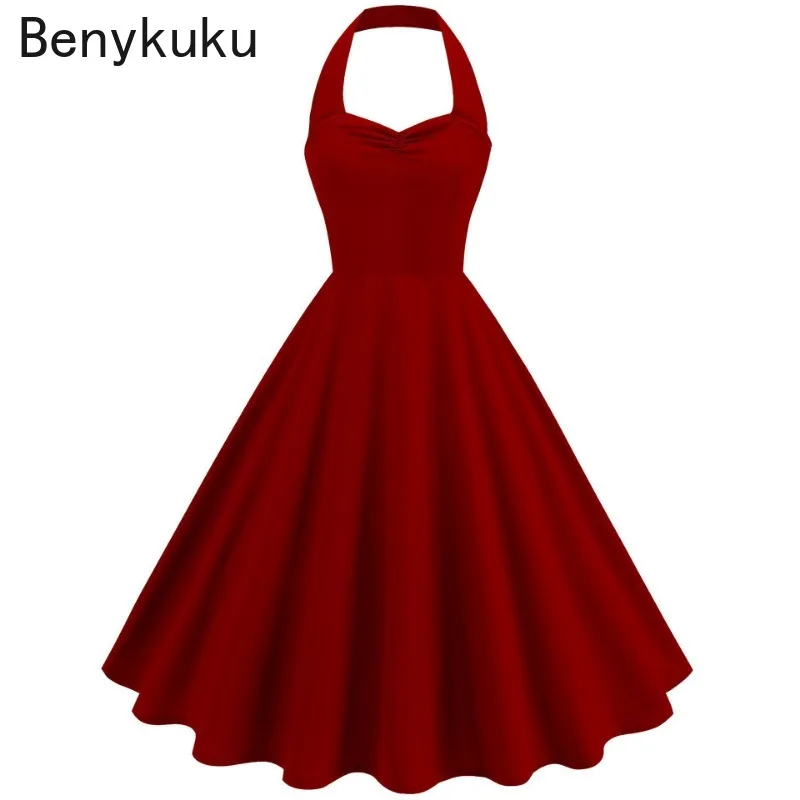 Solid Backless Pin Up 50s 60s  - огляд і ціна Women'S Fashion Of The 50S