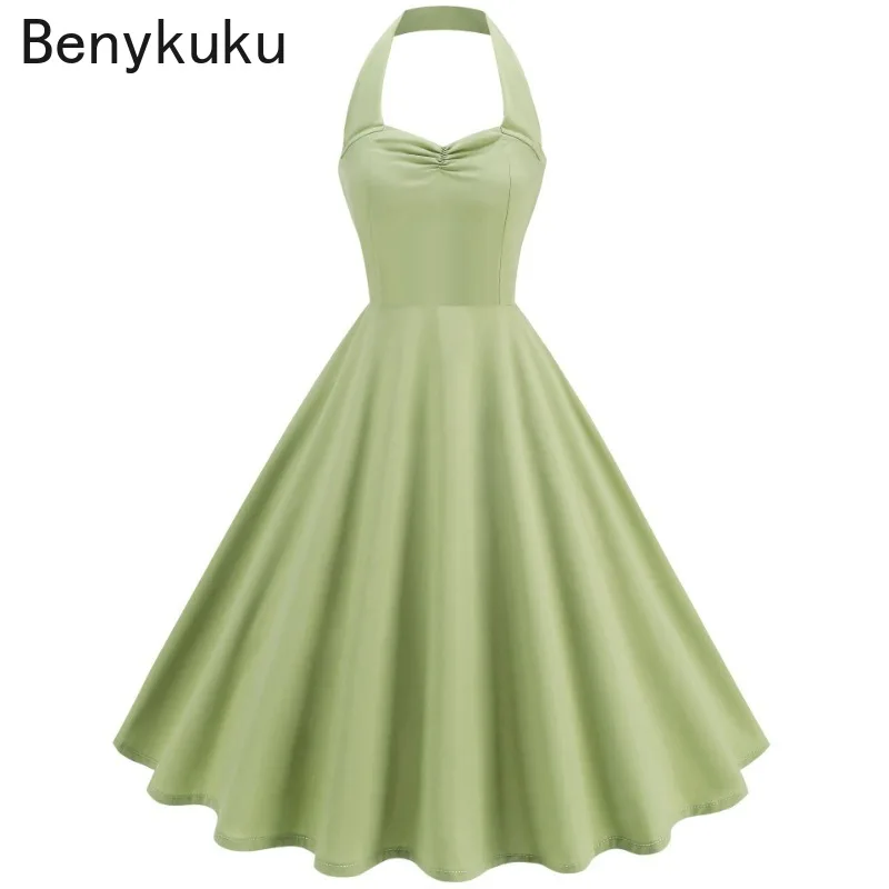 Solid Backless Pin Up 50s 60s  - огляд і ціна Women'S Fashion Of The 50S