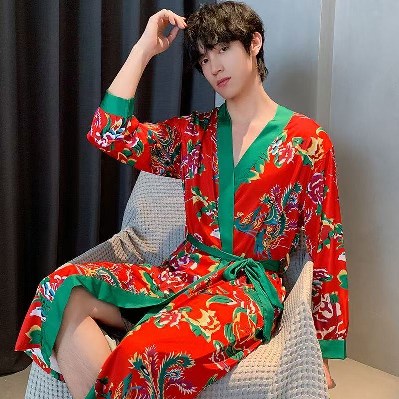 Classic Chinese Style Long Rob - огляд і ціна Women'S Fashion Pajamas