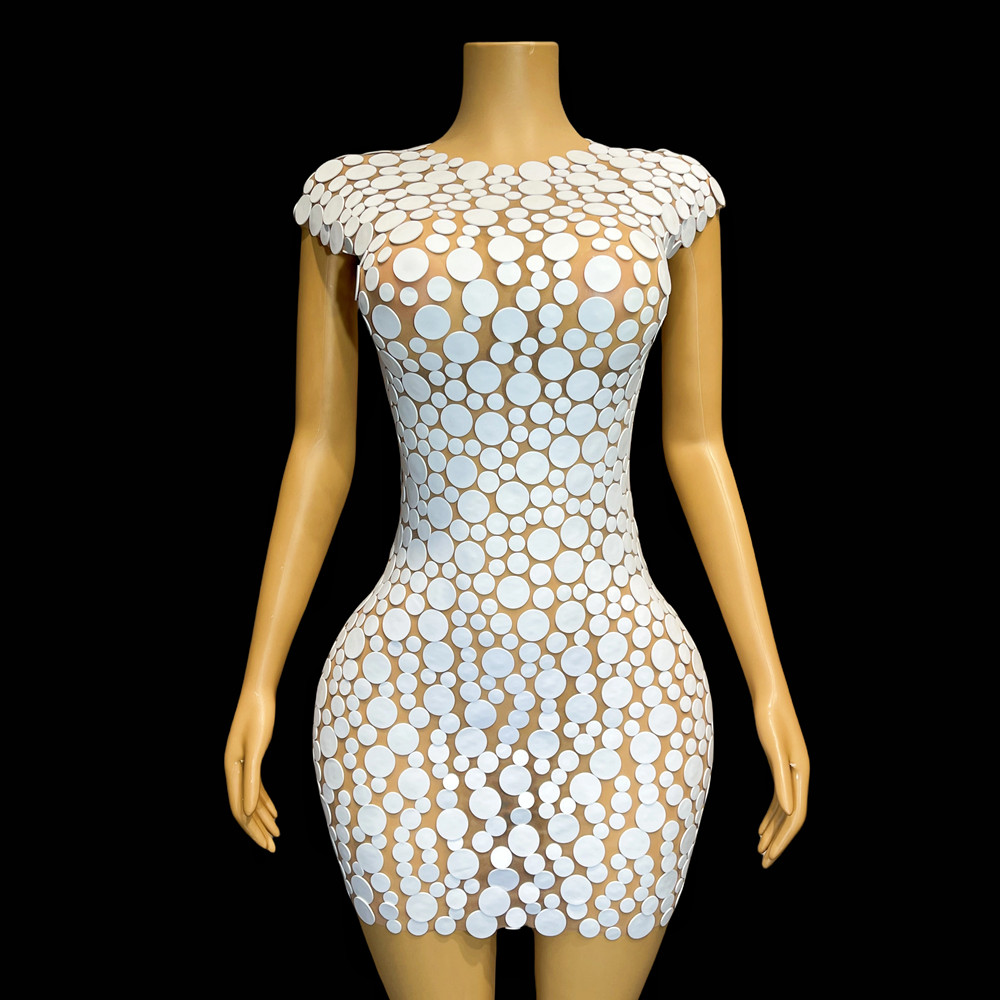 Fashion Design White Dots Foam - огляд і ціна Women Fashion Designer Dresses Photos