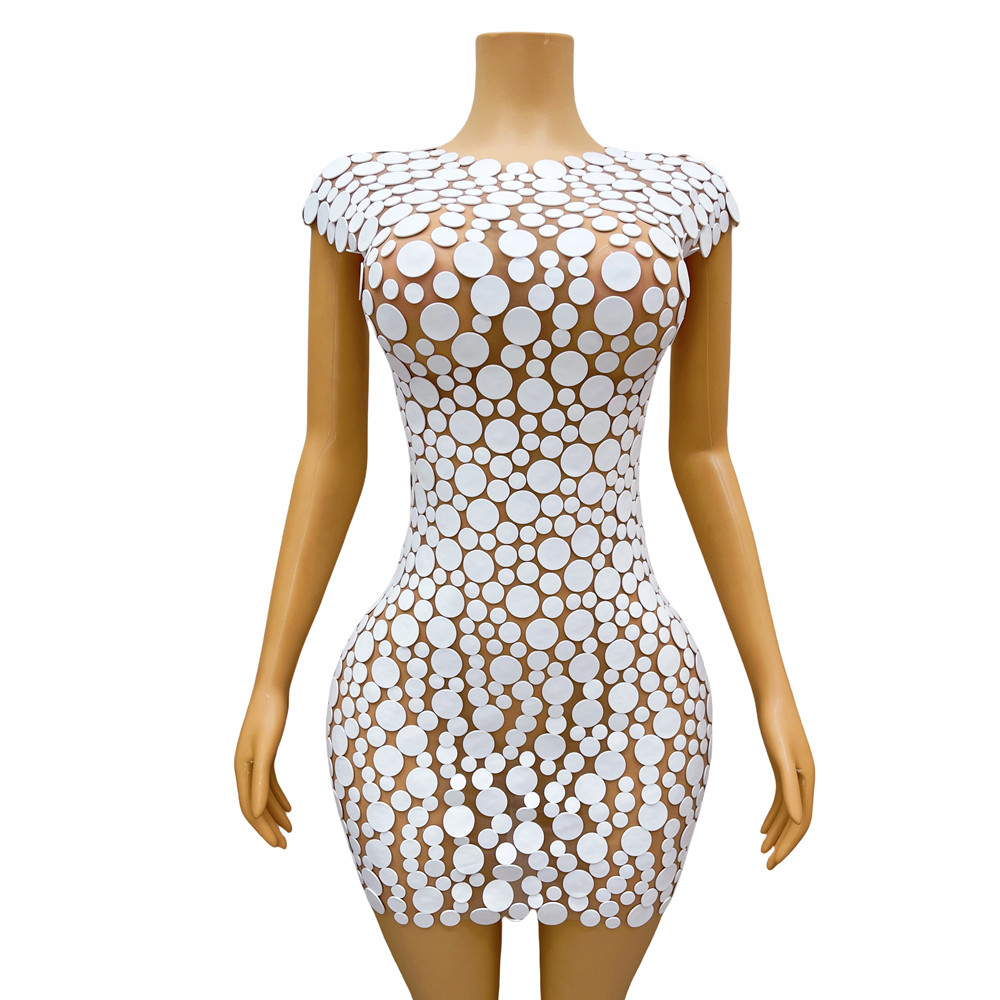 Fashion Design White Dots Foam - огляд і ціна Women Fashion Designer Dresses Photos