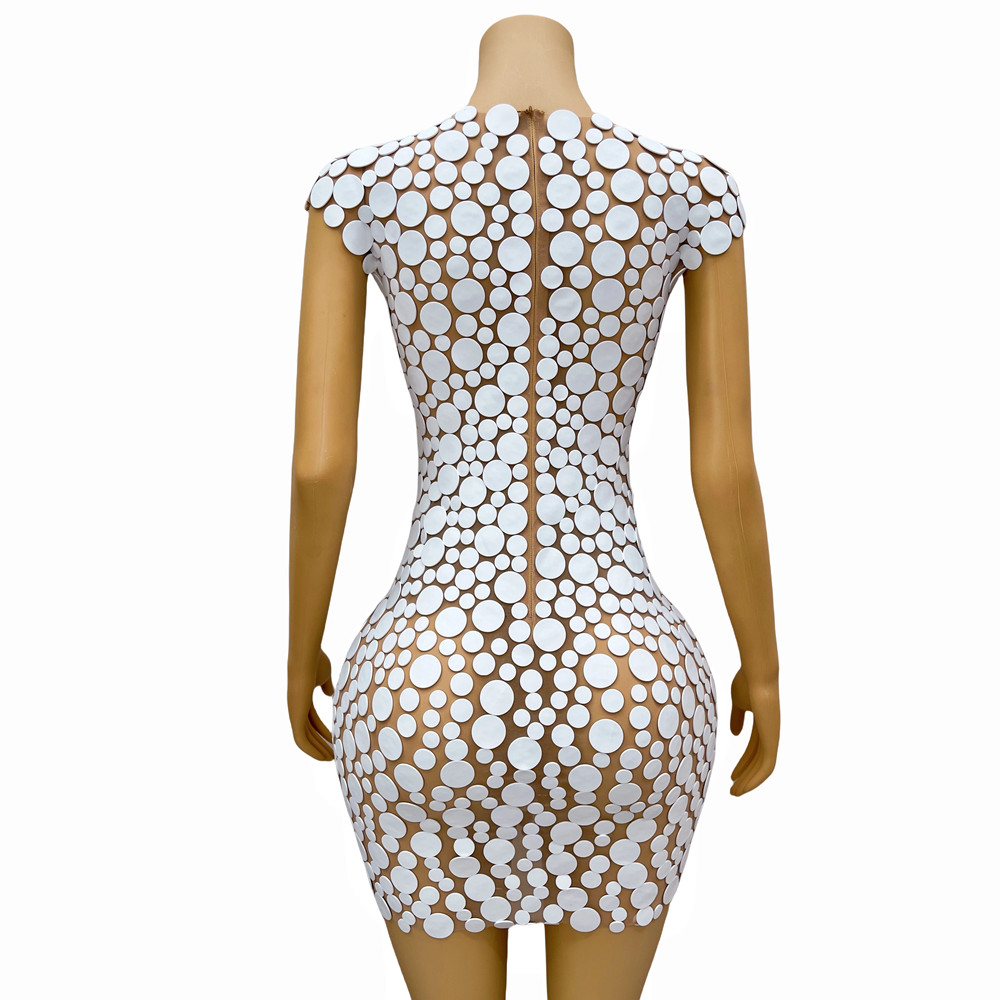 Fashion Design White Dots Foam - огляд і ціна Women Fashion Designer Dresses Photos