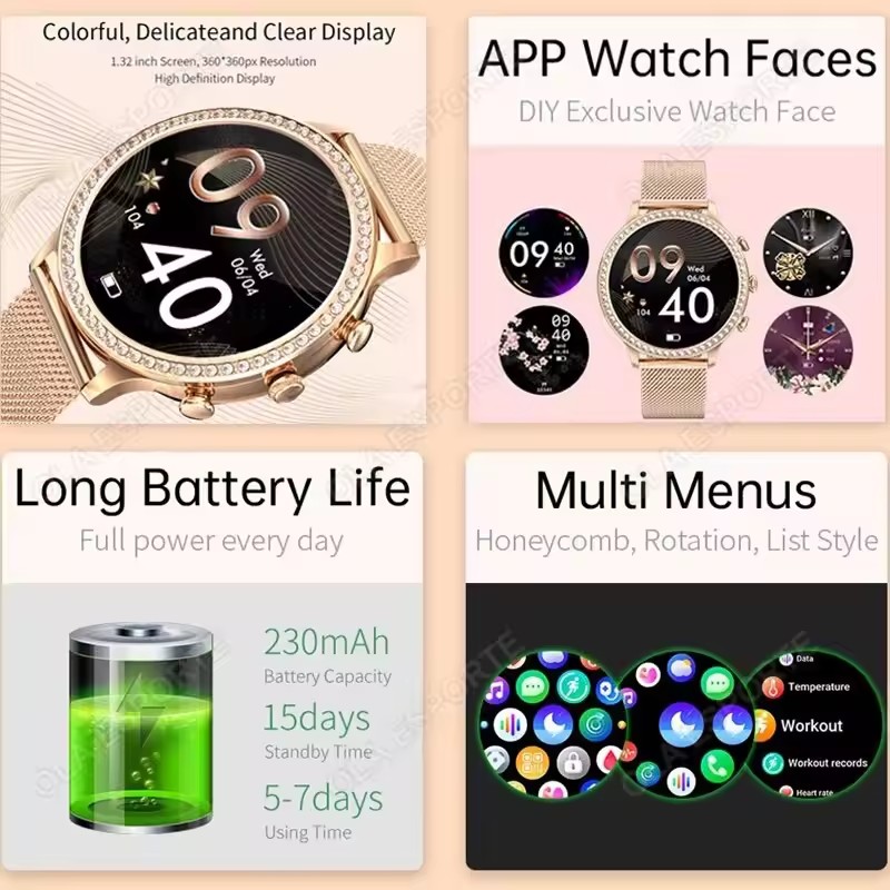 Elegant Ladies' Smartwatch Blu - огляд і ціна Women Fashion Zone