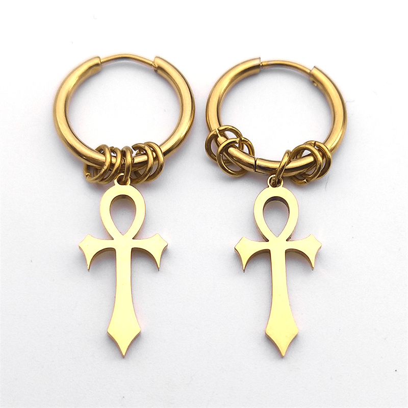 Egypt Ankh Cross Hoop Drop Dan - огляд і ціна Women Fashion Egypt
