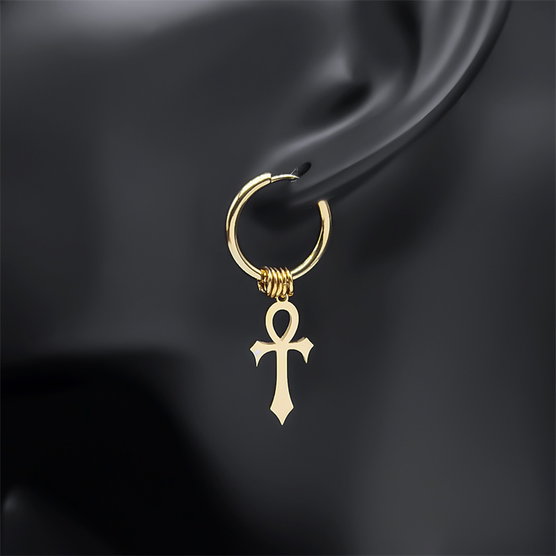 Egypt Ankh Cross Hoop Drop Dan - огляд і ціна Women Fashion Egypt